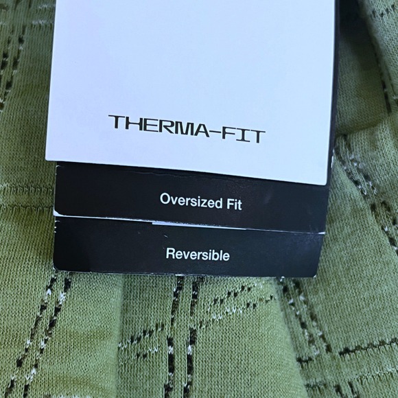 Womens Medium Nike Yoga Therma Fit Reversible Luxe Jacquard Oversized Robe Green - Picture 6 of 8